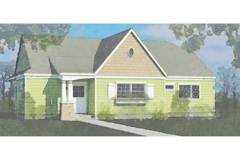 Bungalow Style House Plan - 2 Beds 1.5 Baths 1550 Sq/Ft Plan #460-10 Exterior